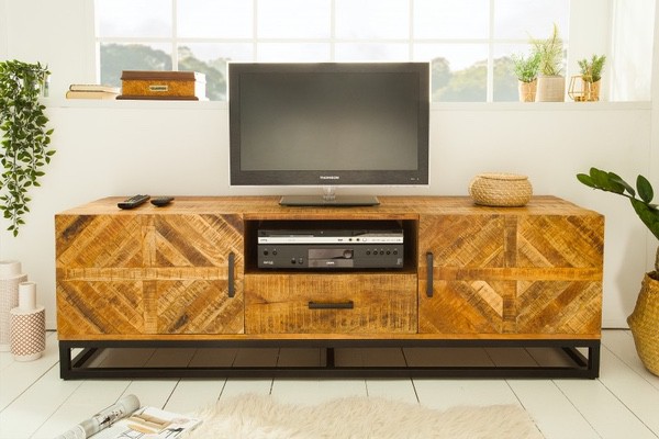 LuxD Designový TV stolek Allen 160 cm, mango